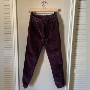 Women’s American Eagle Next Level Flex Joggers | XS | Deep Burgundy | Corduroy